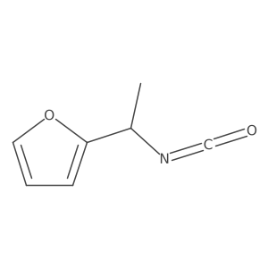 2-(1-Isocyanatoethyl)furan Structure