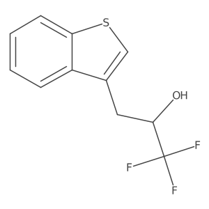 3-(1-Benzothiophen-3-yl)-1,1,1-trifluoropropan-2-ol结构式