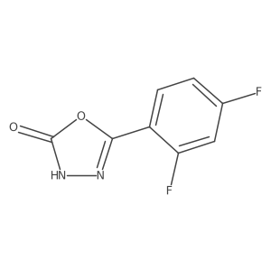 5-(2,4-Difluorophenyl)-1,3,4-oxadiazol-2-ol结构式