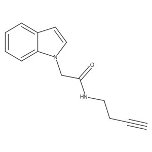 N-(but-3-yn-1-yl)-2-(1H-indol-1-yl)acetamide结构式