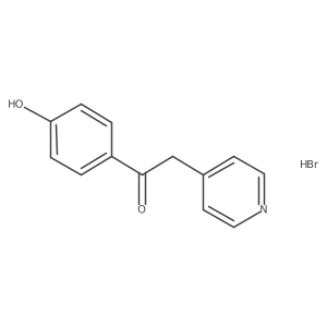 1-(4-Hydroxyphenyl)-2-(pyridin-4-yl)ethan-1-one hydrobromide结构式