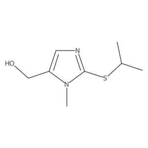 (2-(Isopropylthio)-1-methyl-1H-imidazol-5-yl)methanol结构式