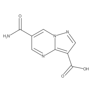 6-Carbamoylpyrazolo[1,5-a]pyrimidine-3-carboxylic acid Structure