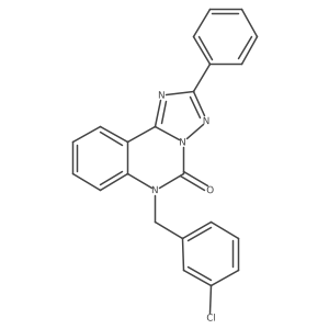 6-(3-chlorobenzyl)-2-phenyl-[1,2,4]triazolo[1,5-c]quinazolin-5(6H)-one Structure