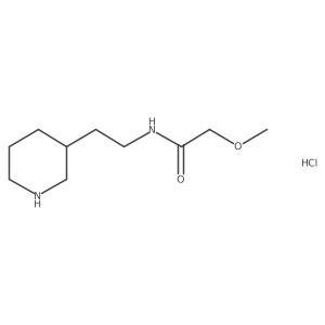 2-Methoxy-N-(2-piperidin-3-yl-ethyl)-acetamide hydrochloride Structure