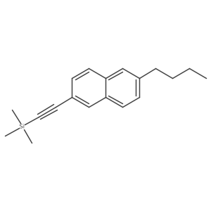 2-(6-Butylnaphthalen-2-yl)ethynyl-trimethylsilane结构式