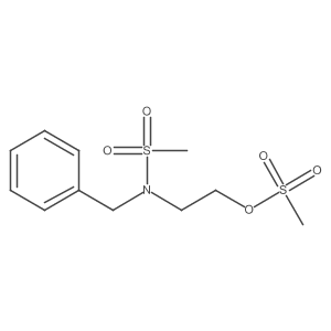 Methanesulfonic acid 2-(benzyl-methanesulfonyl-amino)-ethyl ester structure