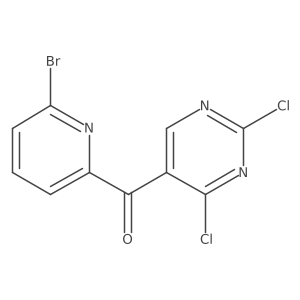 (6-Bromo-pyridin-2-yl)-(2,4-dichloro-pyrimidin-5-yl)-methanone结构式