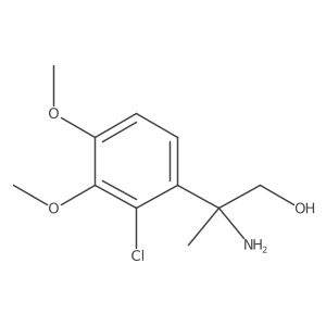 2-Amino-2-(2-chloro-3,4-dimethoxyphenyl)propan-1-ol Structure
