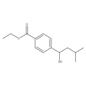 Ethyl 4-(1-hydroxy-3-methylbutyl)benzoate Structure
