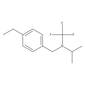 N-(4-ethylbenzyl)-N-(trifluoromethyl)propan-2-amine结构式