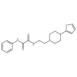 N1-(pyridin-3-yl)-N2-(2-(4-(thiophen-2-yl)piperidin-1-yl)ethyl)oxalamide Structure