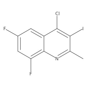 4-Chloro-6,8-difluoro-3-iodo-2-methylquinoline结构式