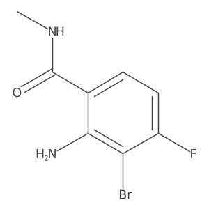 2-amino-3-bromo-4-fluoro-N-methylbenzamide结构式