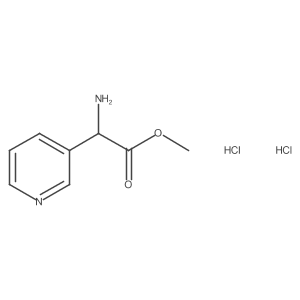 Methyl 2-amino-2-(pyridin-3-yl)acetate dihydrochloride结构式