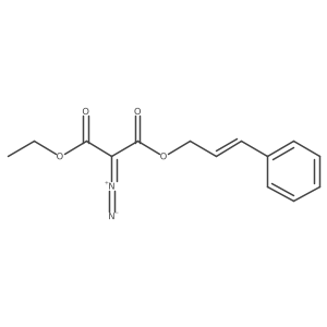 Propanedioic acid, diazo-, ethyl 3-phenyl-2-propenyl ester, (E)- Structure