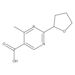4-Methyl-2-(oxolan-2-yl)pyrimidine-5-carboxylic acid Structure