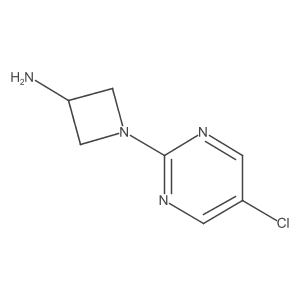1-(5-Chloropyrimidin-2-yl)azetidin-3-amine结构式