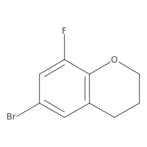 6-Bromo-8-fluorochroman结构式