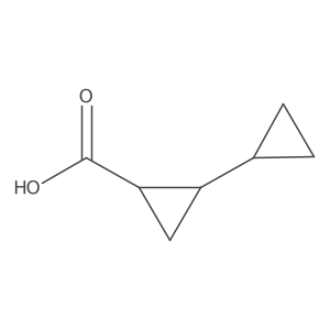 2-Cyclopropylcyclopropane-1-carboxylic acid, trans结构式