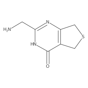 2-(aminomethyl)-5H,7H-thieno[3,4-d]pyrimidin-4-ol Structure