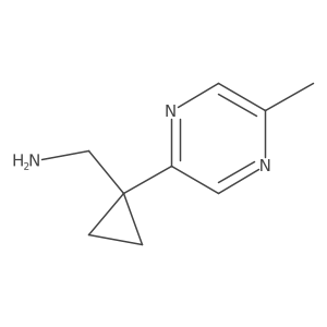 [1-(5-Methylpyrazin-2-yl)cyclopropyl]methanamine结构式