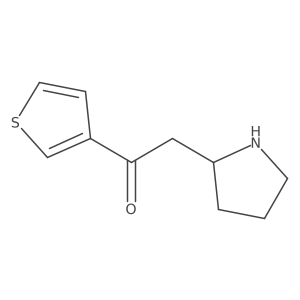 2-(Pyrrolidin-2-yl)-1-(thiophen-3-yl)ethan-1-one Structure