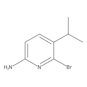 6-Bromo-5-isopropylpyridin-2-amine结构式