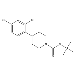 2-(N-Boc-Piperidin-4-yl)-5-bromo-1-chlorobenzene Structure