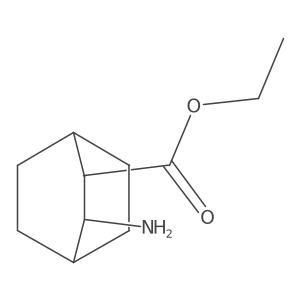 (2R,3R)-Ethyl 3-aminobicyclo[2.2.2]octane-2-carboxylate结构式