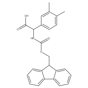 2-(3,4-dimethylphenyl)-2-({[(9H-fluoren-9-yl)methoxy]carbonyl}amino)acetic acid结构式