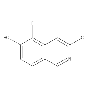 3-Chloro-5-fluoroisoquinolin-6-ol结构式