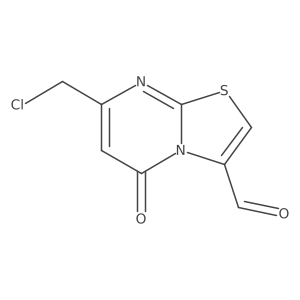 7-(Chloromethyl)-5-oxo-thiazolo[3,2-a]pyrimidine-3-carbaldehyde结构式