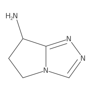 6,7-Dihydro-5H-pyrrolo[2,1-c][1,2,4]triazol-7-amine结构式