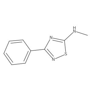 N-methyl-3-phenyl-1,2,4-thiadiazol-5-amine结构式