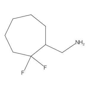 (2,2-Difluorocycloheptyl)methanamine Structure