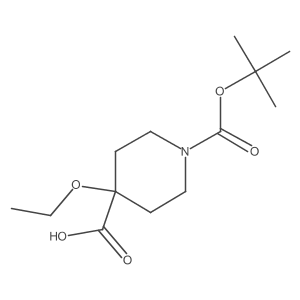 1-[(Tert-butoxy)carbonyl]-4-ethoxypiperidine-4-carboxylic acid Structure