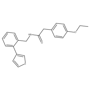 2-(4-ethoxyphenyl)-N-(2-(thiophen-3-yl)benzyl)acetamide Structure