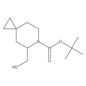 Tert-butyl 5-(hydroxymethyl)-6-azaspiro[2.5]octane-6-carboxylate结构式