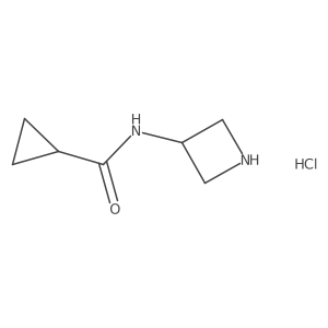 N-(azetidin-3-yl)cyclopropanecarboxamide hydrochloride Structure