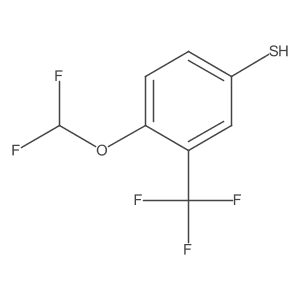 4-Difluoromethoxy-3-(trifluoromethyl)thiophenol结构式