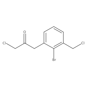 1-(2-Bromo-3-(chloromethyl)phenyl)-3-chloropropan-2-one Structure