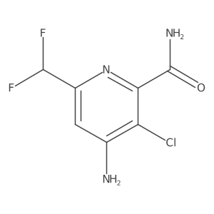 4-Amino-3-chloro-6-(difluoromethyl)picolinamide Structure
