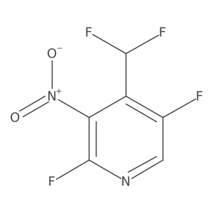 4-(Difluoromethyl)-2,5-difluoro-3-nitropyridine Structure