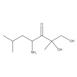 (2R,4S)-4-Amino-1,2-dihydroxy-2,6-dimethylheptan-3-one结构式