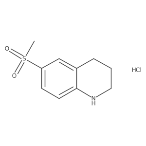 6-Methanesulfonyl-1,2,3,4-tetrahydroquinoline hydrochloride结构式