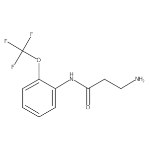 3-Amino-N-[2-(trifluoromethoxy)phenyl]propanamide结构式