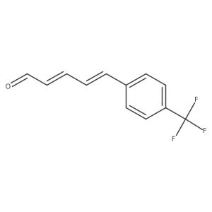 (2E,4E)-5-(4-(trifluoromethyl)phenyl)penta-2,4-dienal结构式
