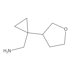 [1-(Oxolan-3-yl)cyclopropyl]methanamine Structure