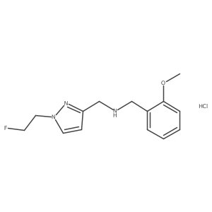 1-[1-(2-fluoroethyl)-1H-pyrazol-3-yl]-N-(2-methoxybenzyl)methanamine结构式
